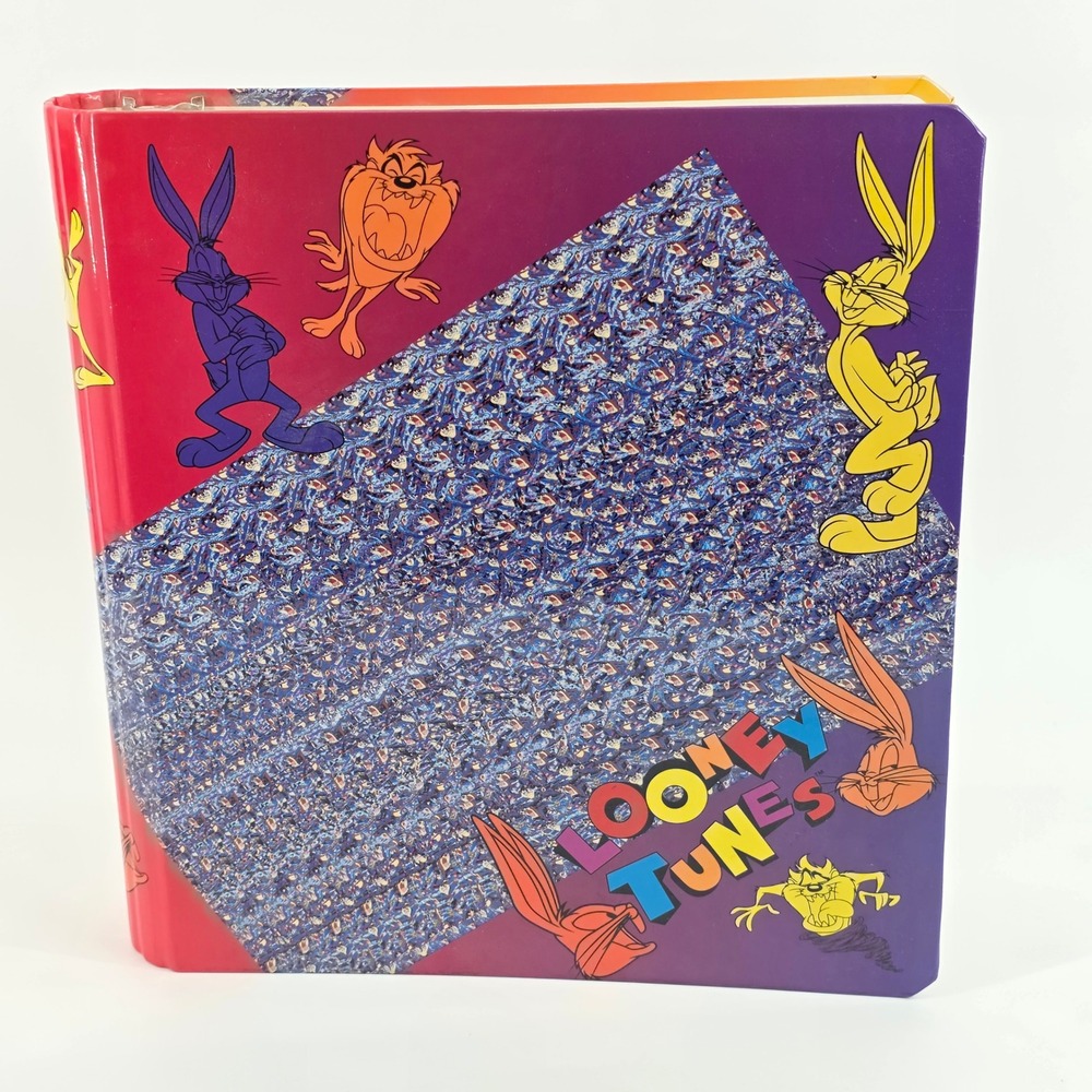 Looney Tunes Stuart Hall 1.5 Inch Curve Back 3 Ring Binder 83661 vintage 1994